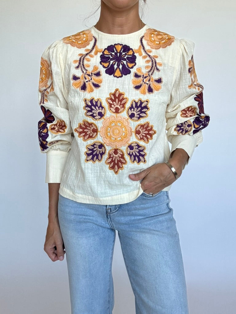 Tenley Embroidered Top