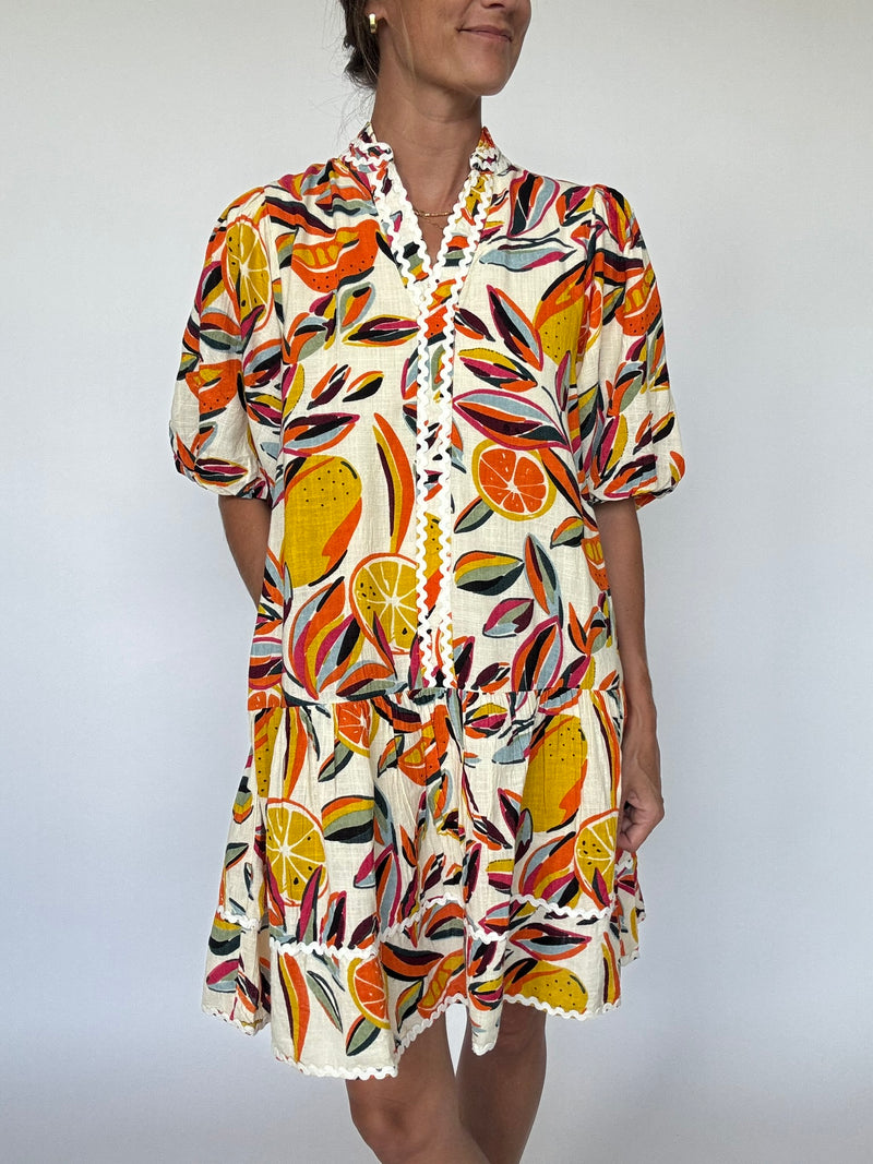 Tropical Sunset Mini Dress | THML