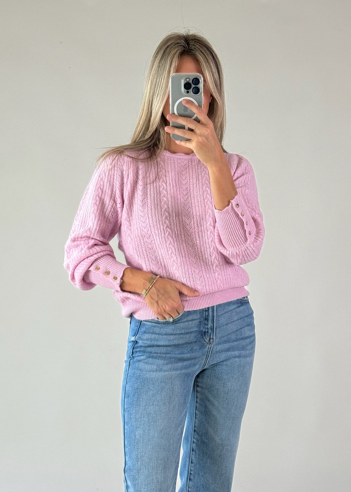 Petal Pink Lightweight Sweater