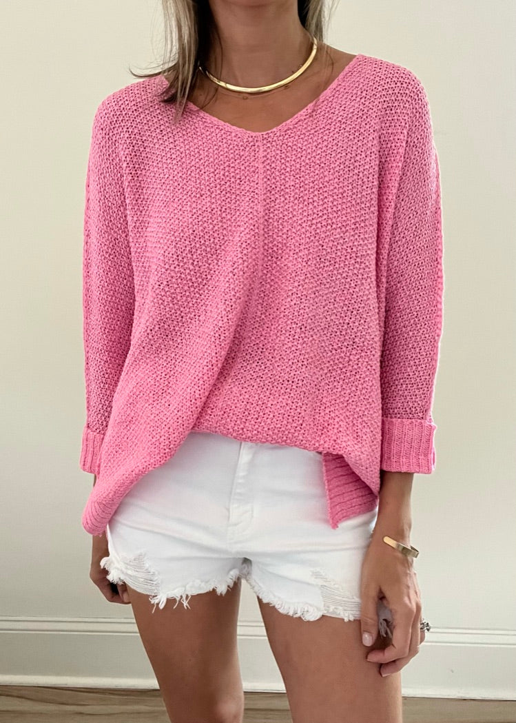 Best Ever Lightweight Sweater - Pink
