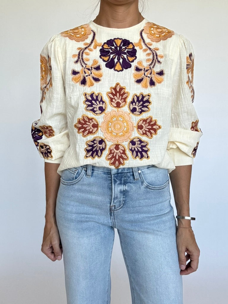 Tenley Embroidered Top
