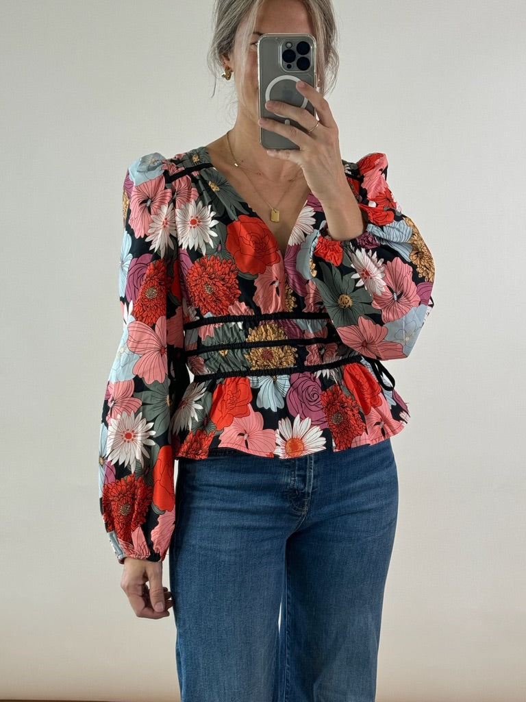 Camellia V-neck Blouse