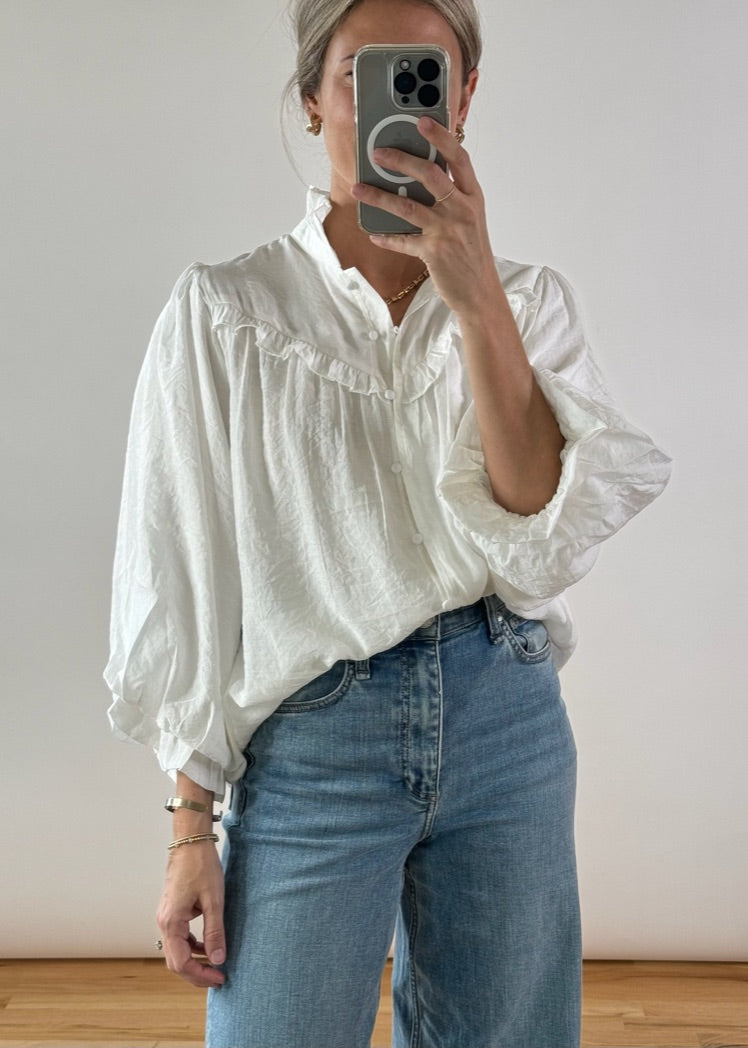 Bubble Sleeve Blouse