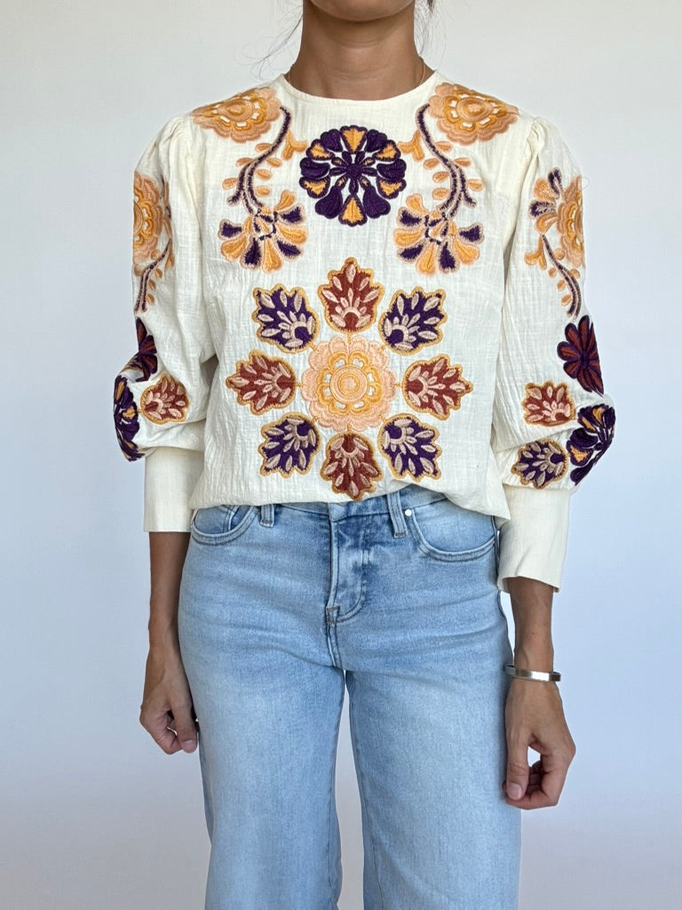 Tenley Embroidered Top
