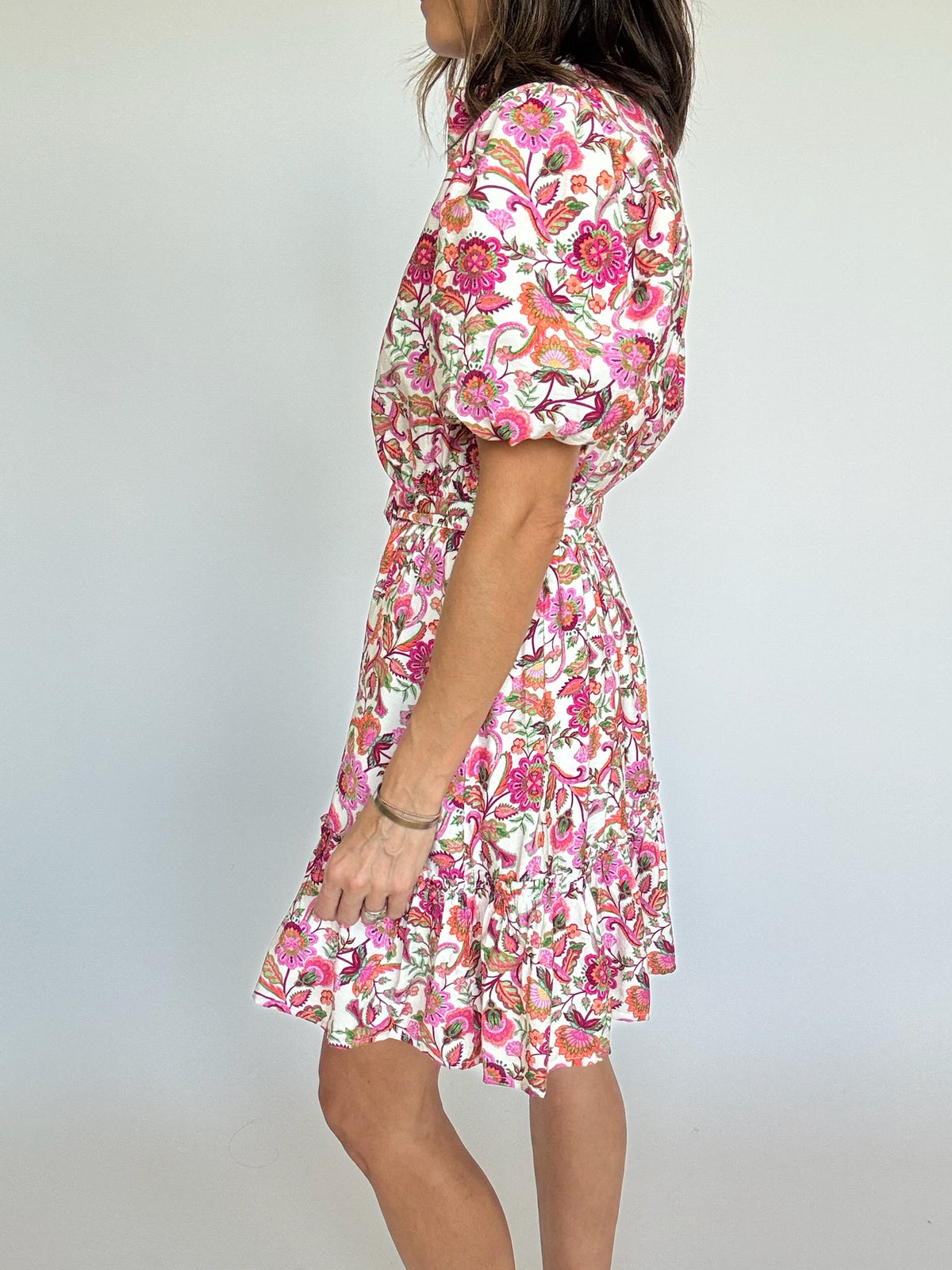 Rosie Floral Belted Mini Dress
