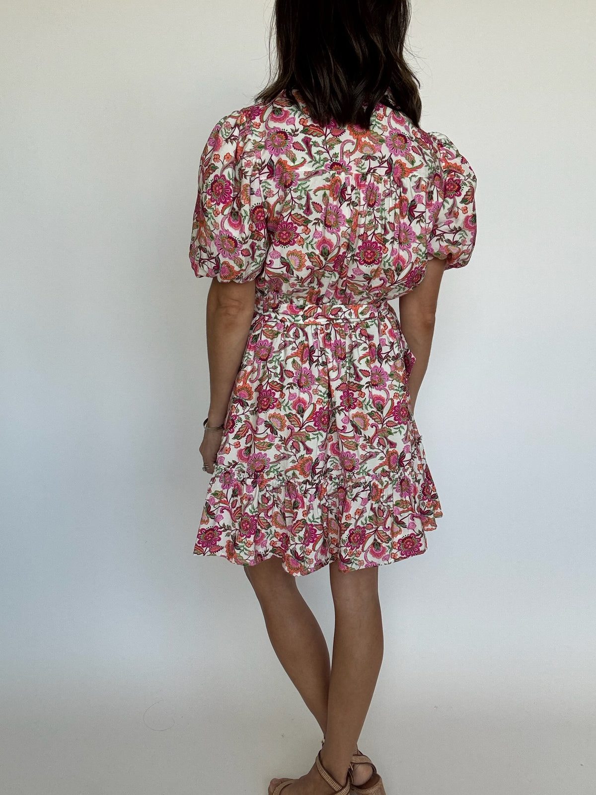 Rosie Floral Belted Mini Dress