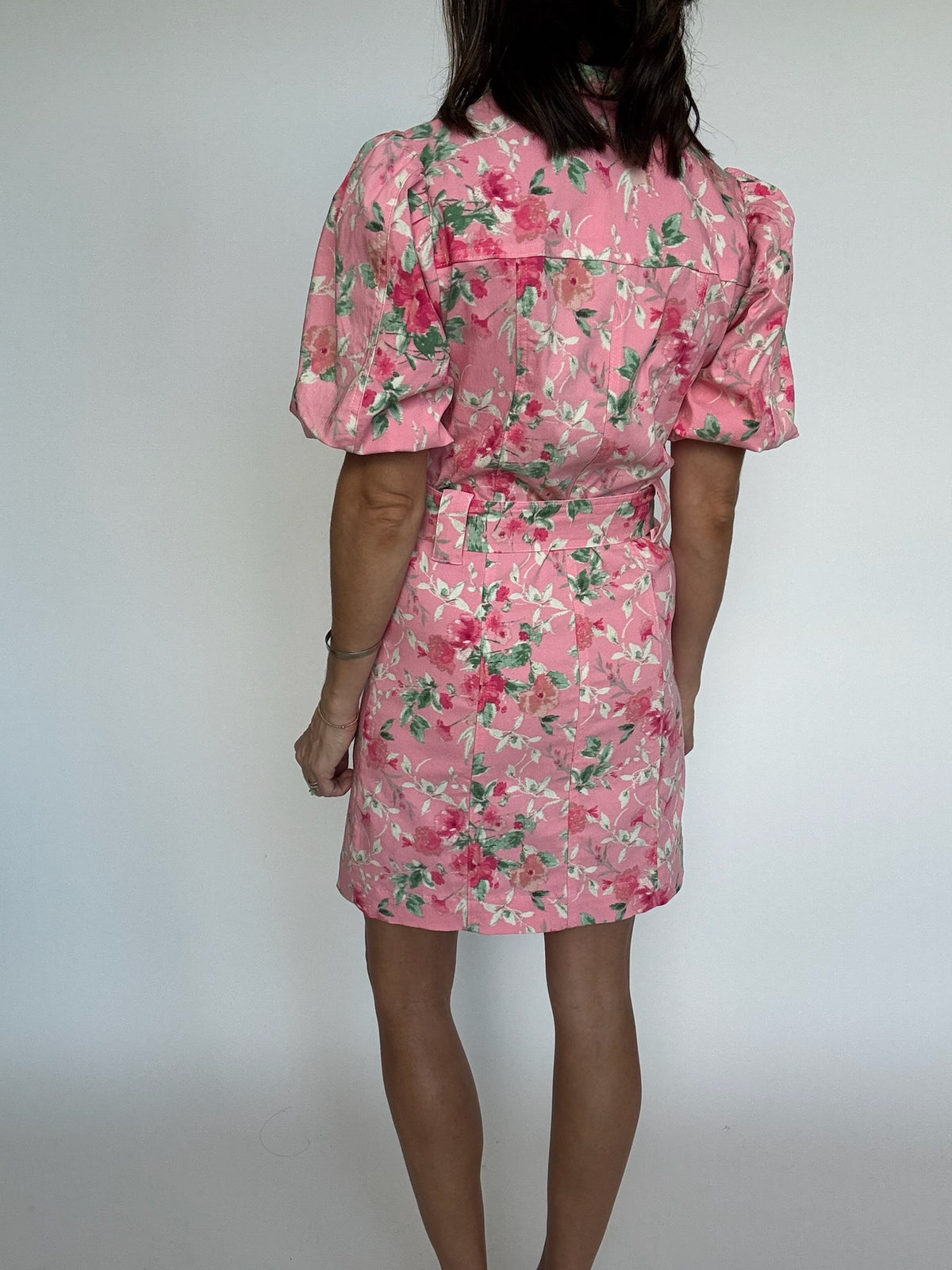 Floral Belted Mini Dress