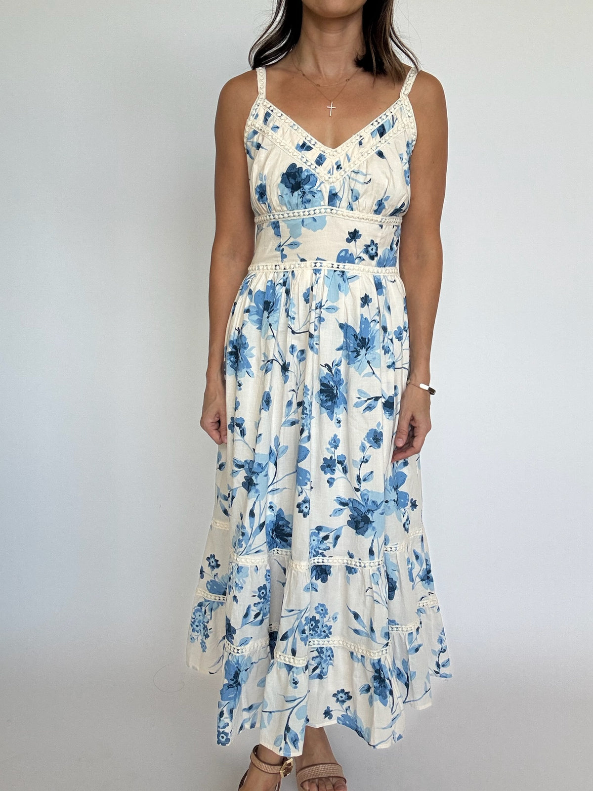 Blushed Blue Maxi Dress