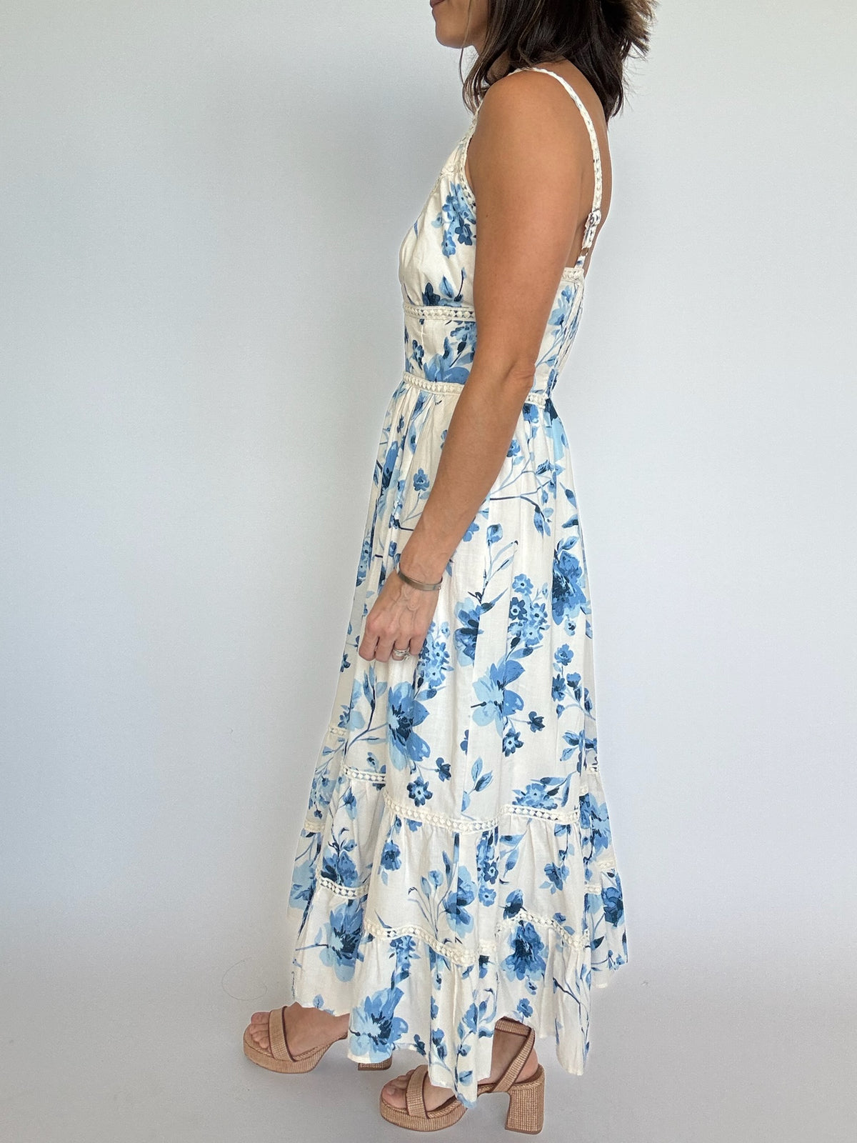 Blushed Blue Maxi Dress