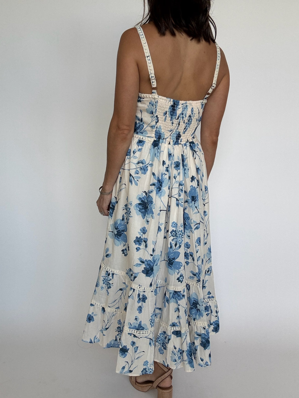 Blushed Blue Maxi Dress