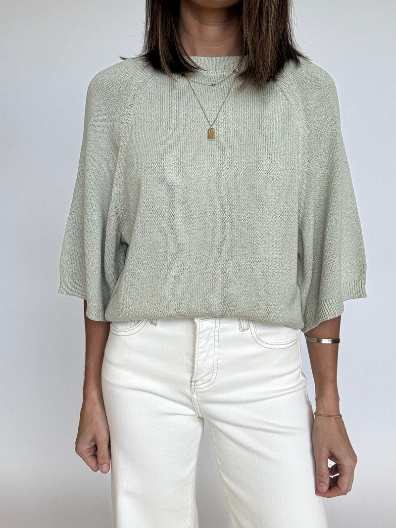 Lauren Wide Sleeve Sweater - Sage