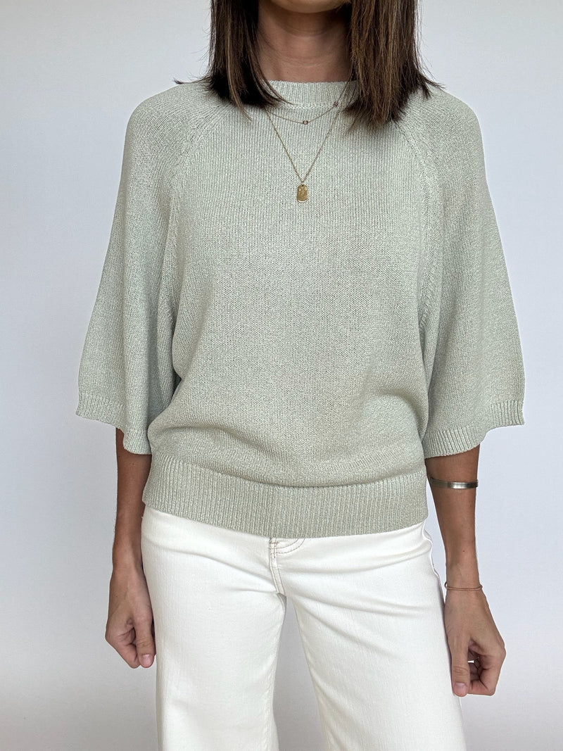 Lauren Wide Sleeve Sweater - Sage