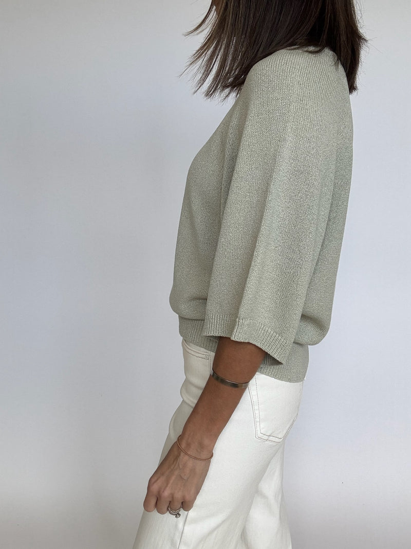 Lauren Wide Sleeve Sweater - Sage