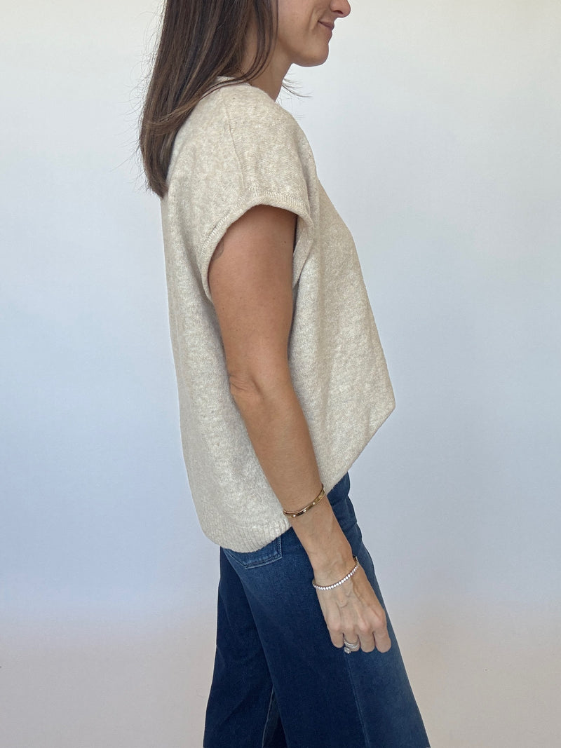Ruthie Cap Sleeve Sweater