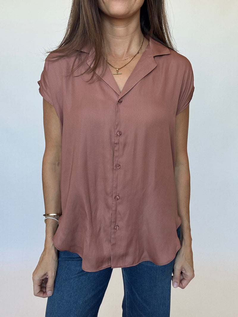 Brennen Cap Sleeve Blouse