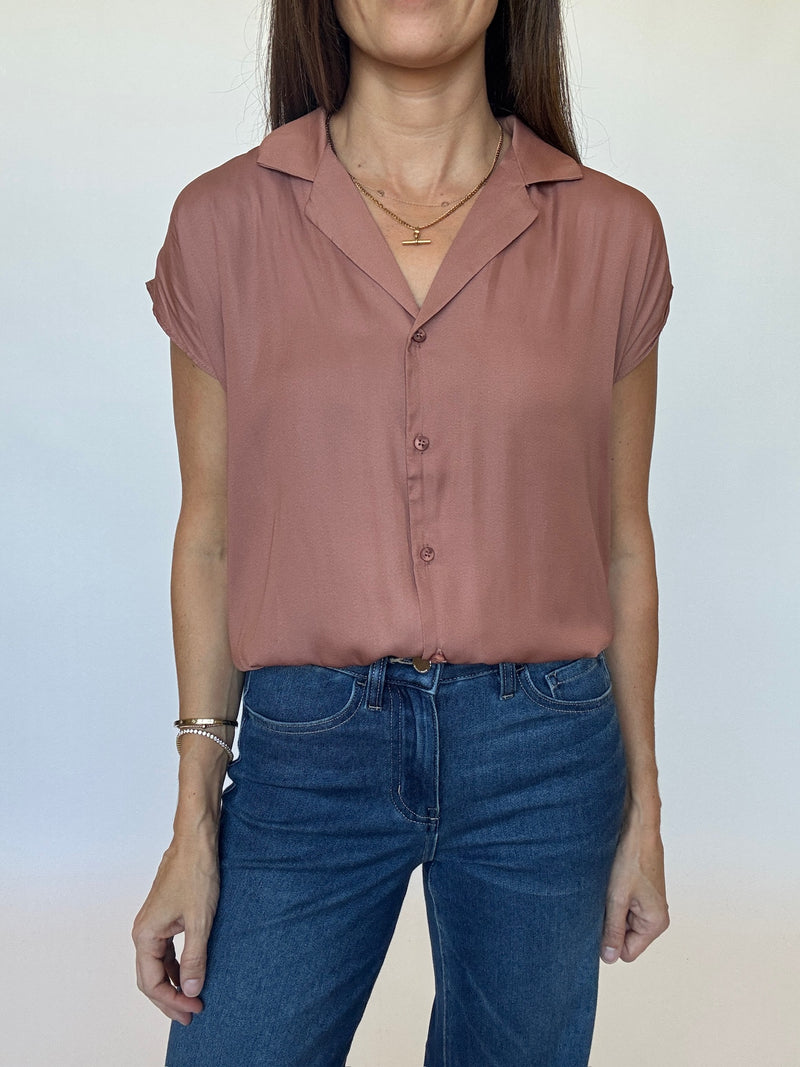 Brennen Cap Sleeve Blouse