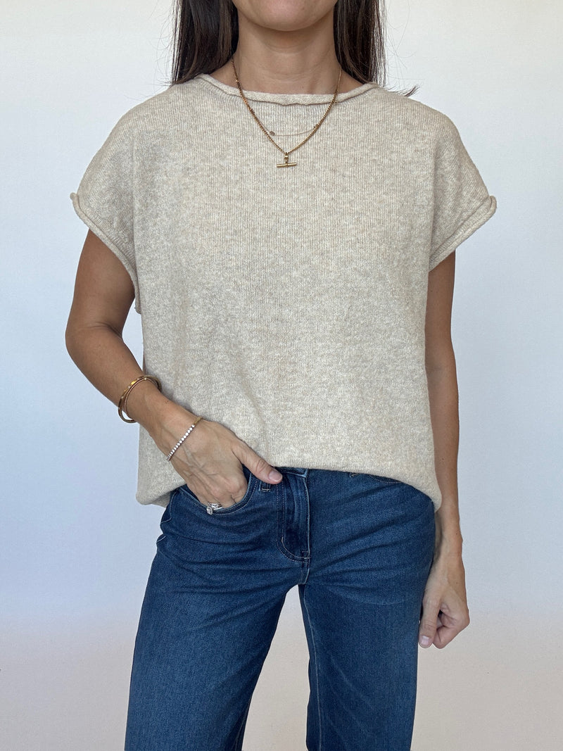 Ruthie Cap Sleeve Sweater