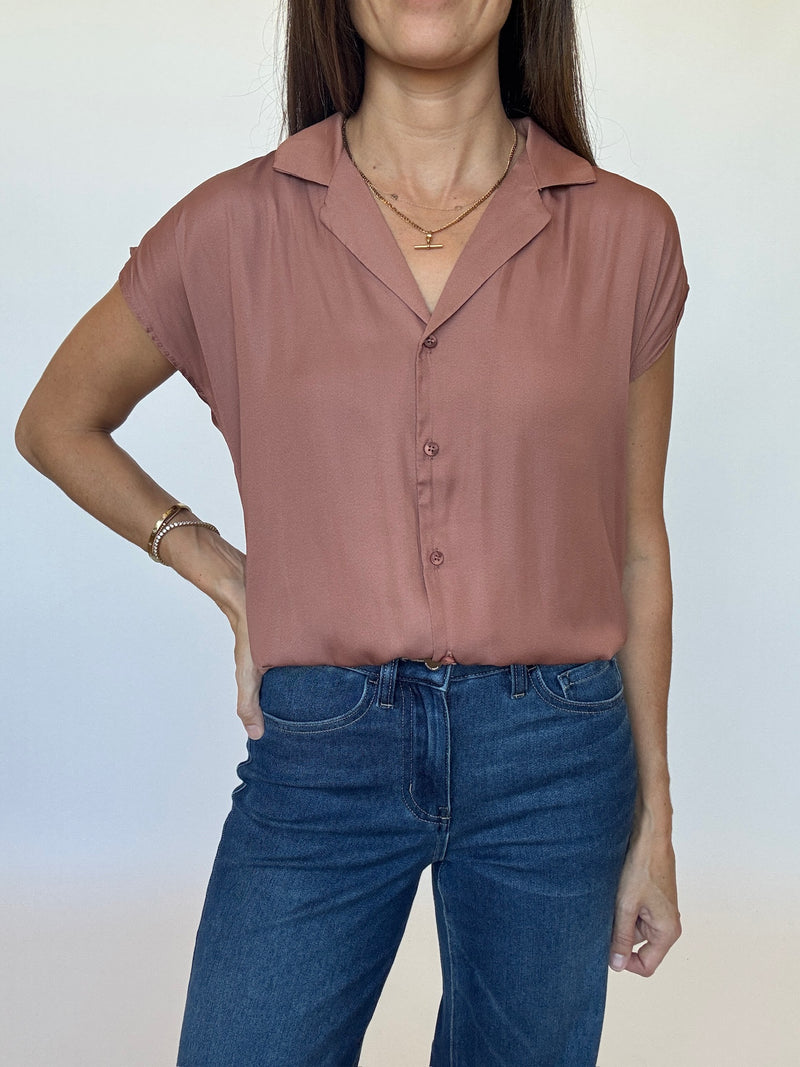 Brennen Cap Sleeve Blouse
