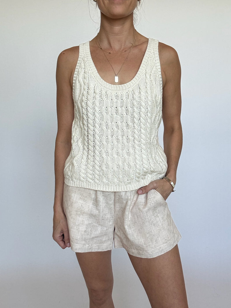 Lilly Scoop Neck Knit Tank
