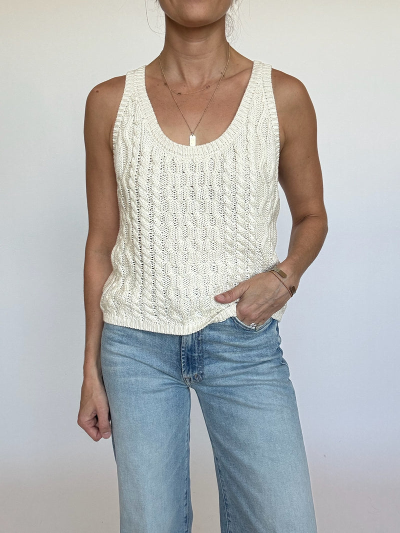 Lilly Scoop Neck Knit Tank