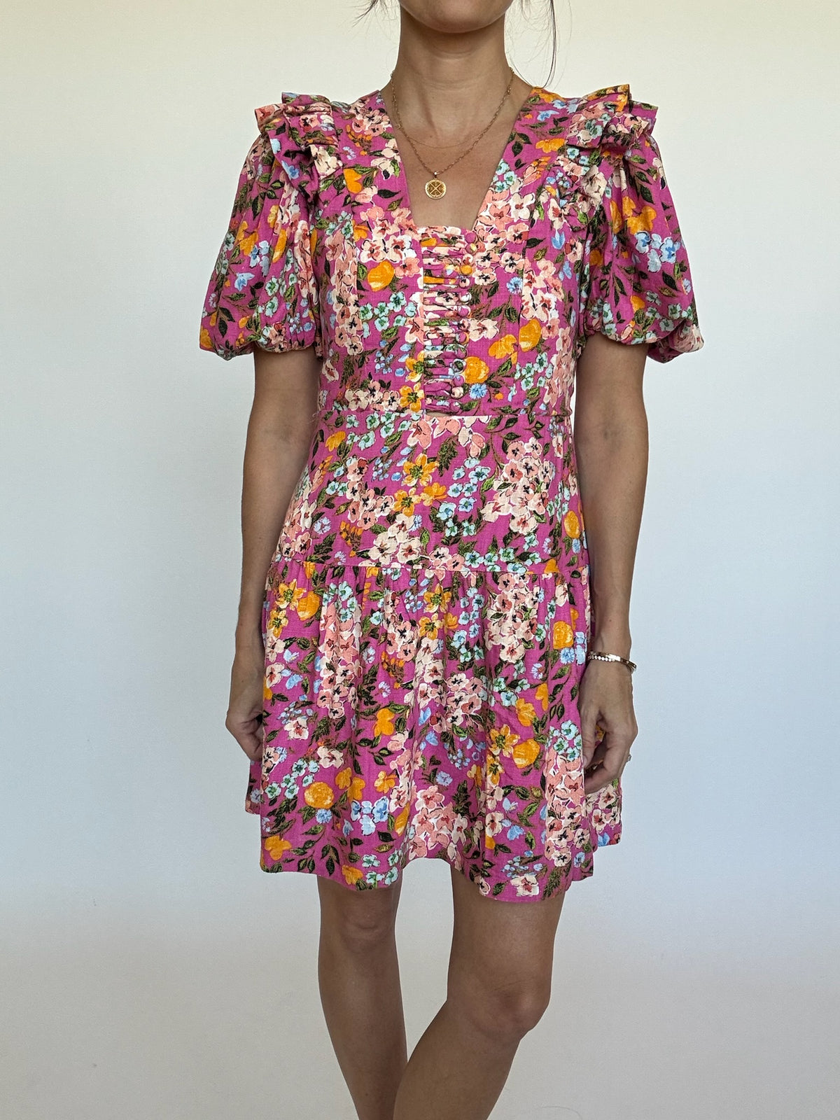 Rainey Puff Sleeve Mini Dress