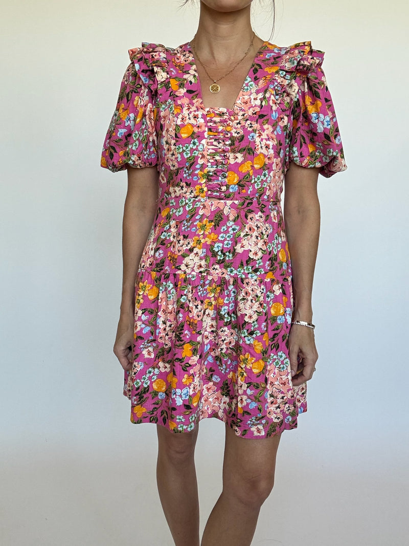 Rainey Puff Sleeve Mini Dress