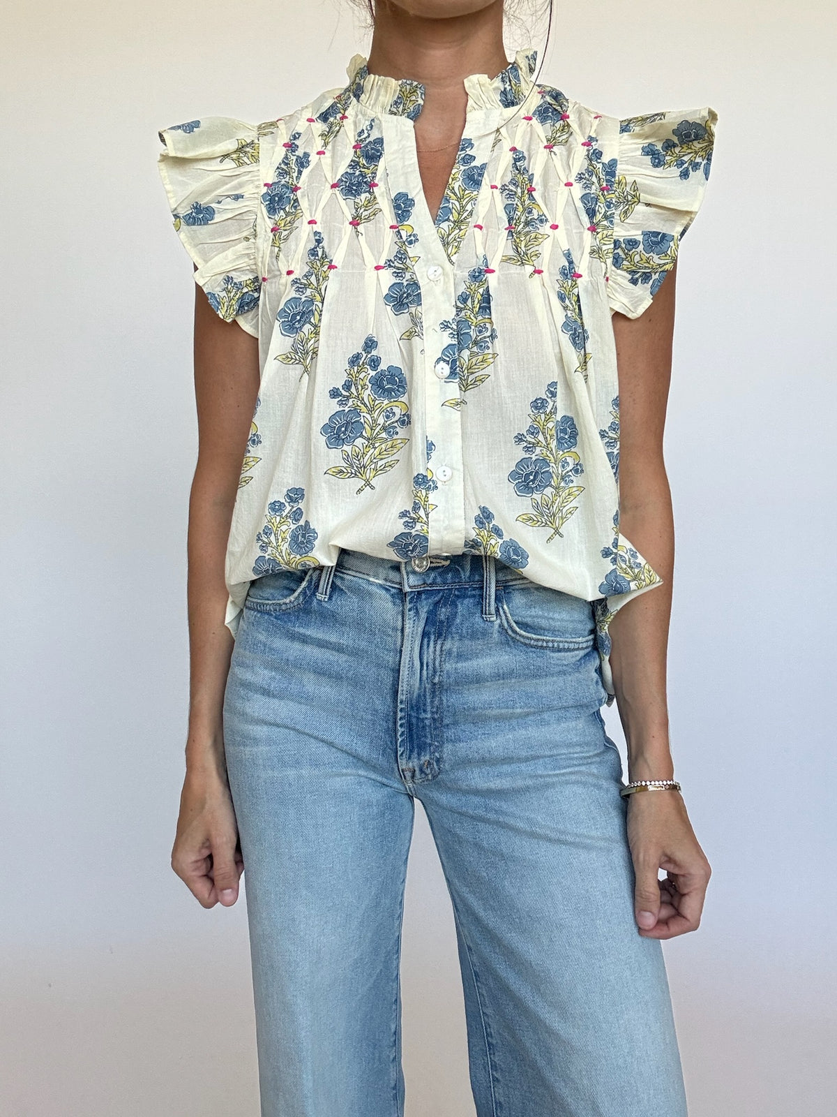 Lindsey Block Print Top