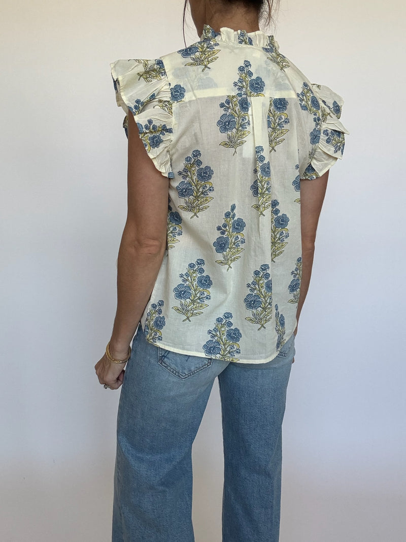 Lindsey Block Print Top