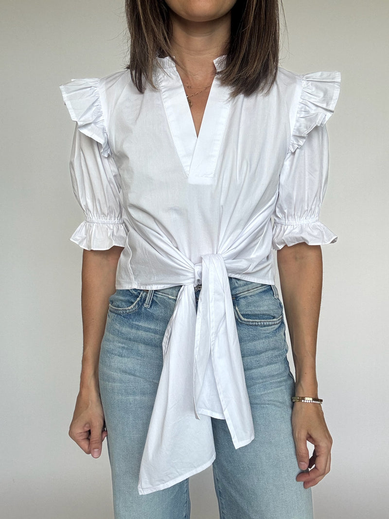 Chloe Front Tie Blouse