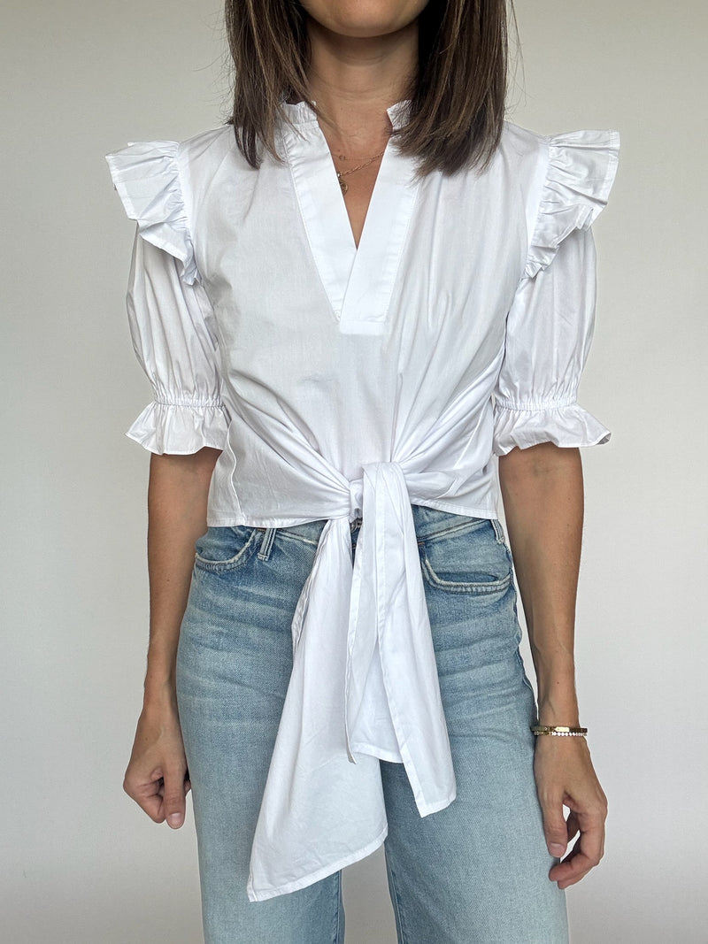 Chloe Front Tie Blouse