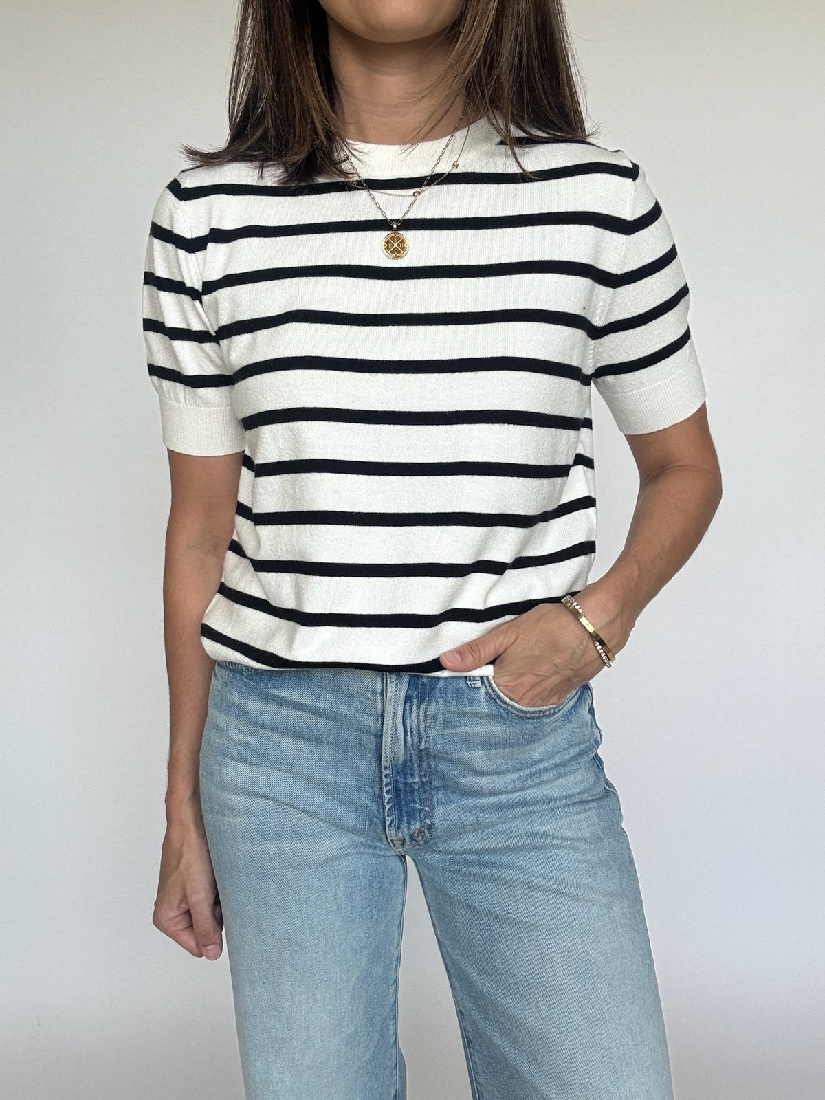 Mae Classic Striped Top