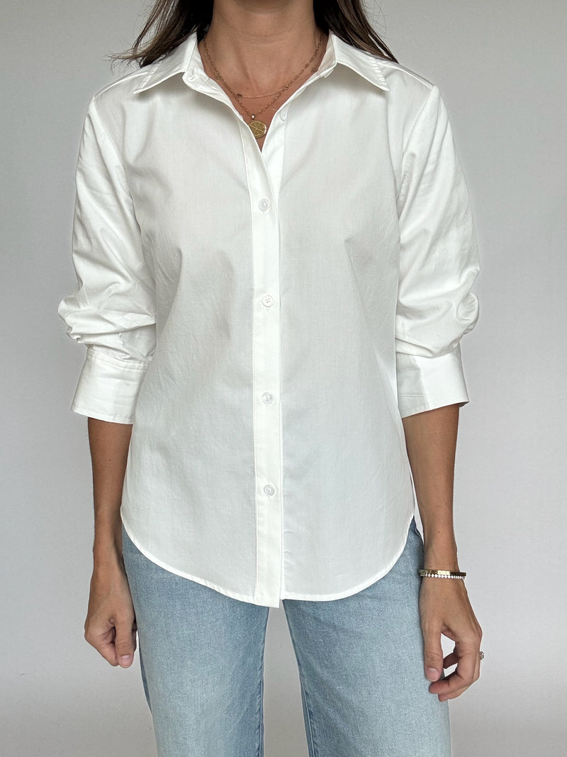 Lizzie White Button Down