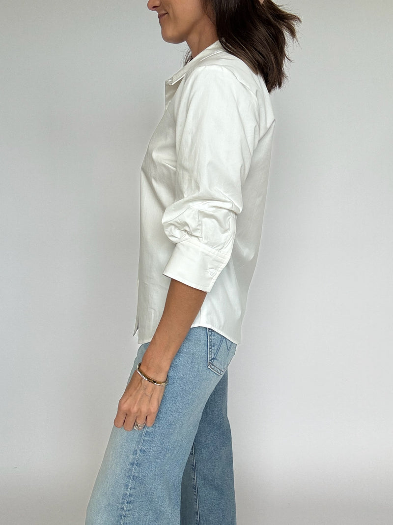 Lizzie White Button Down