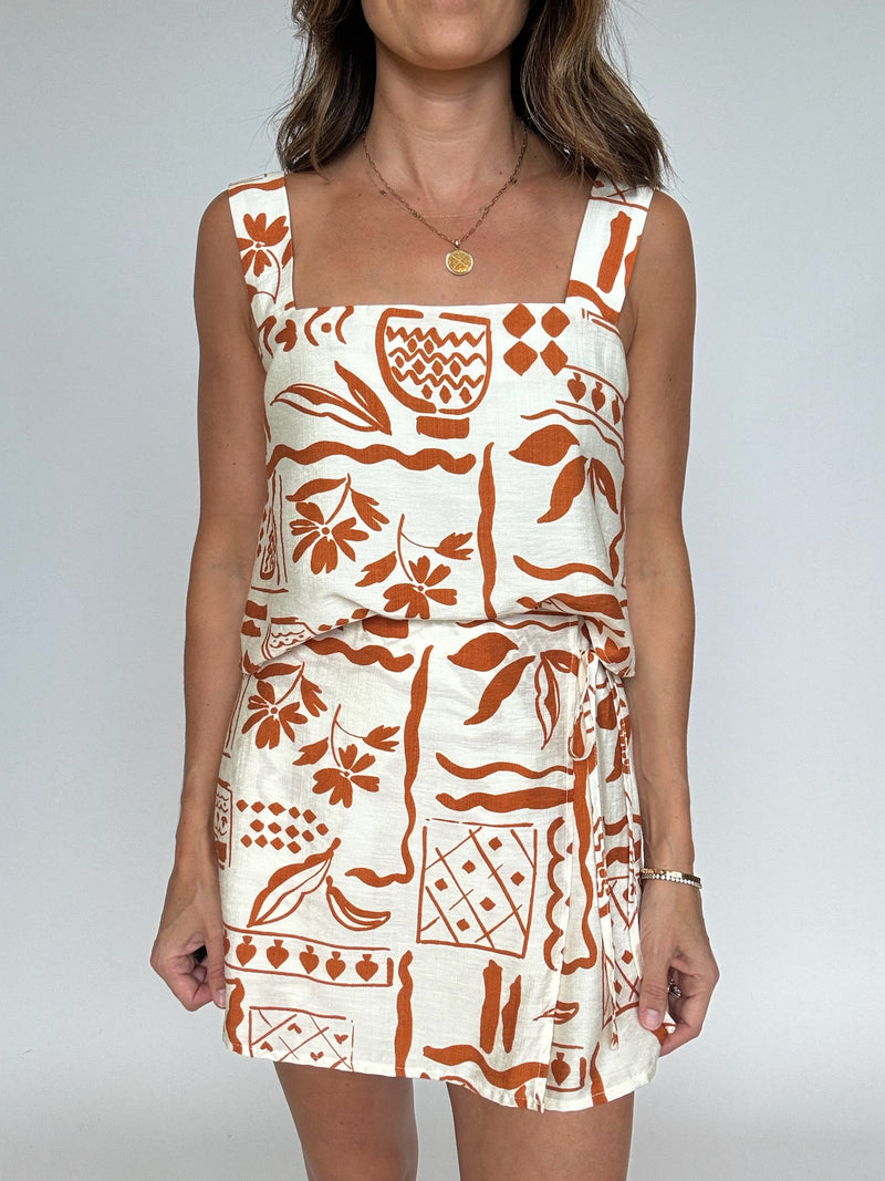 Caramel Square Neck Tank