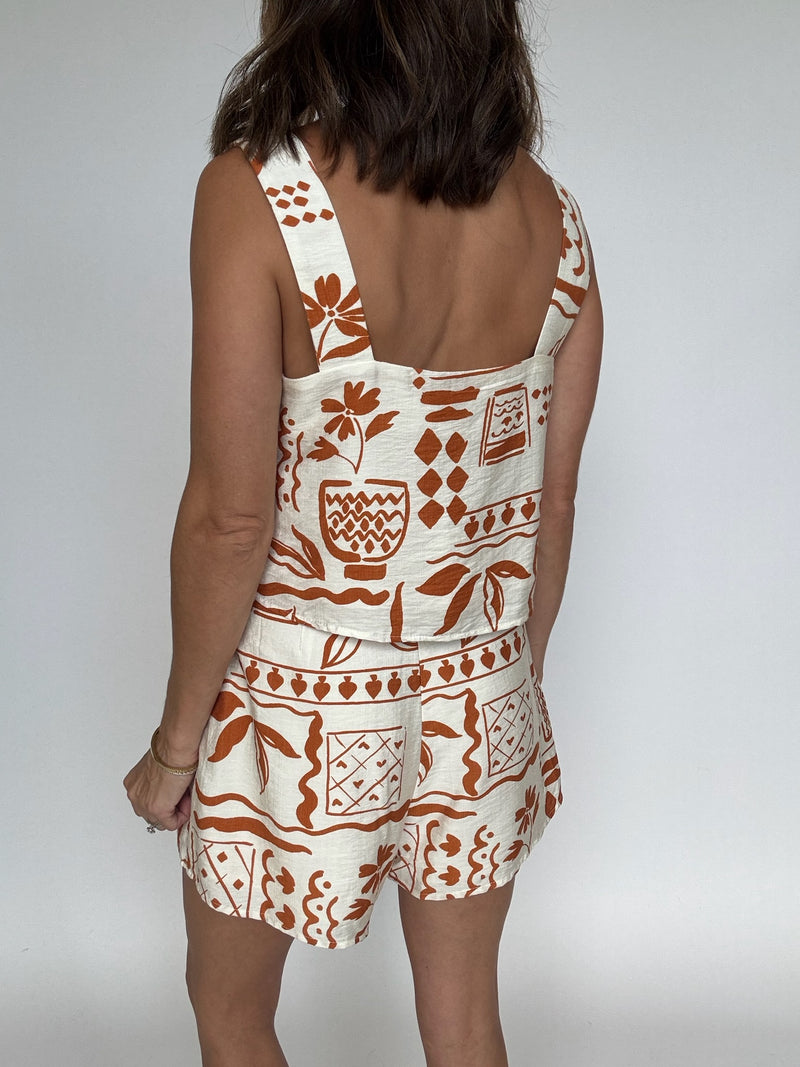 Caramel Square Neck Tank