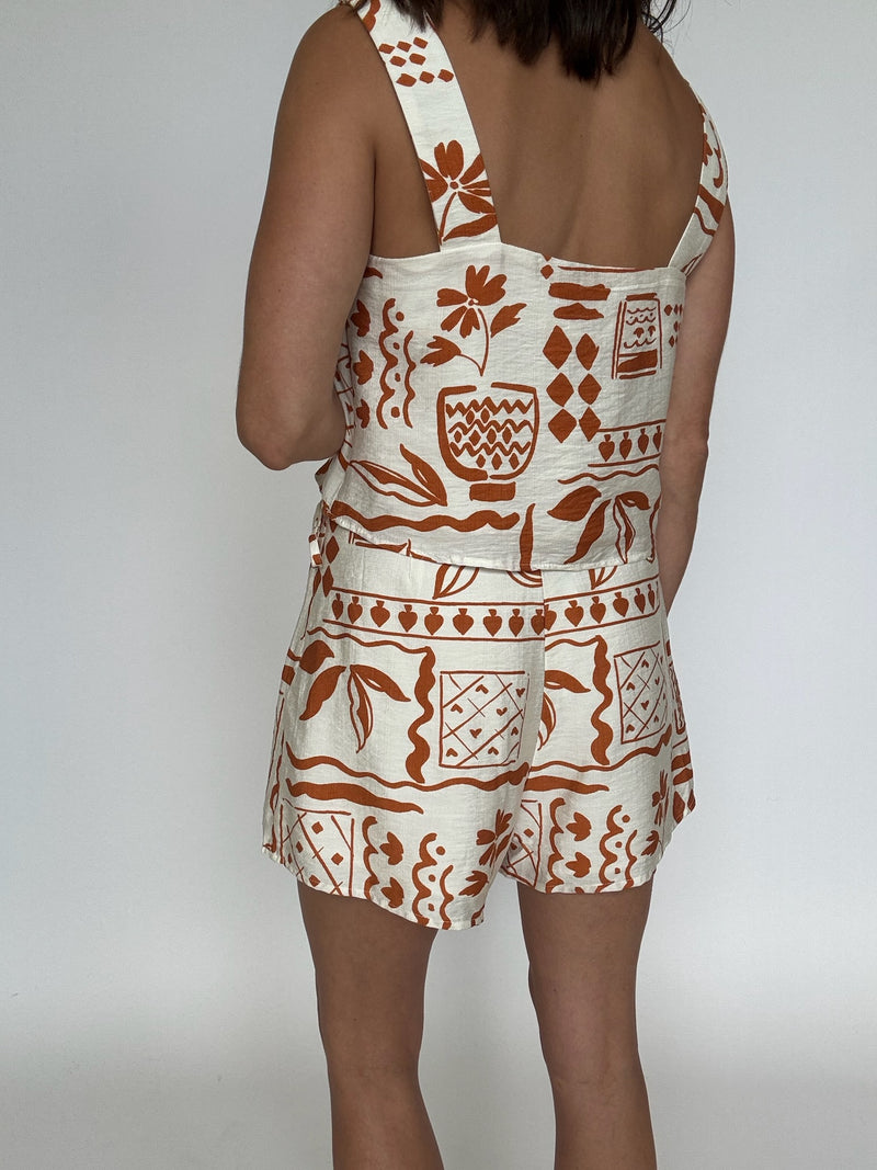 Caramel Square Neck Tank