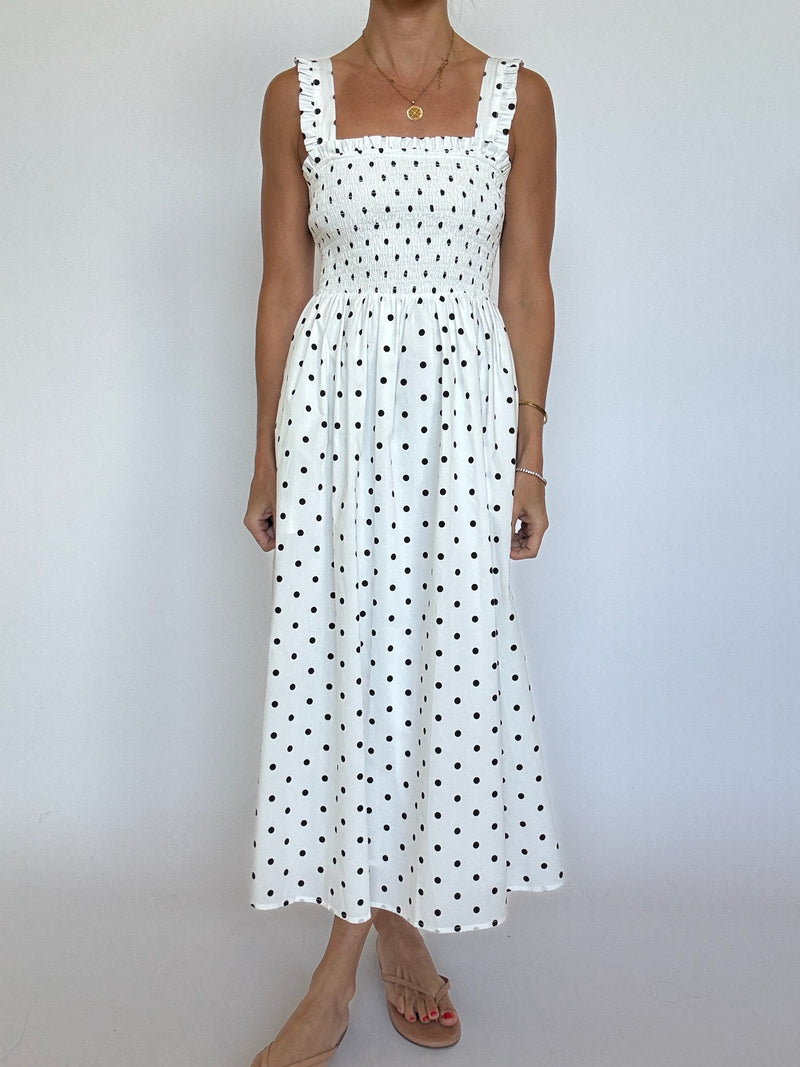 Mindy Polka Dot Maxi Dress