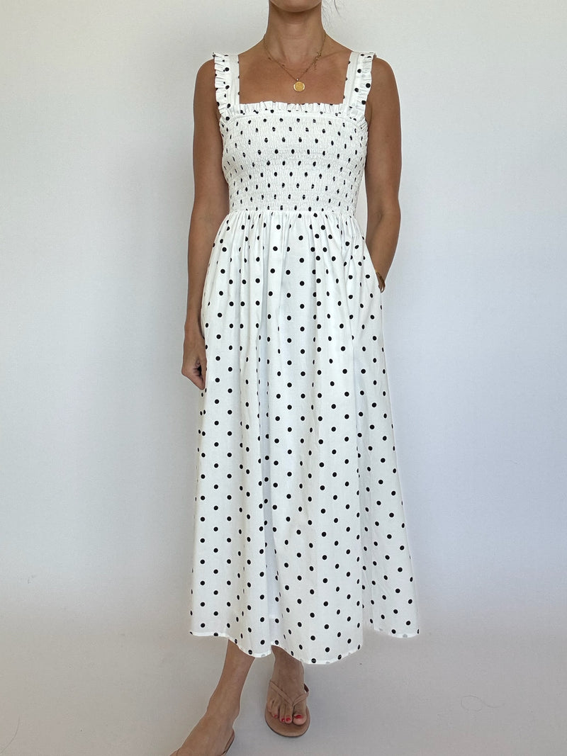 Mindy Polka Dot Maxi Dress