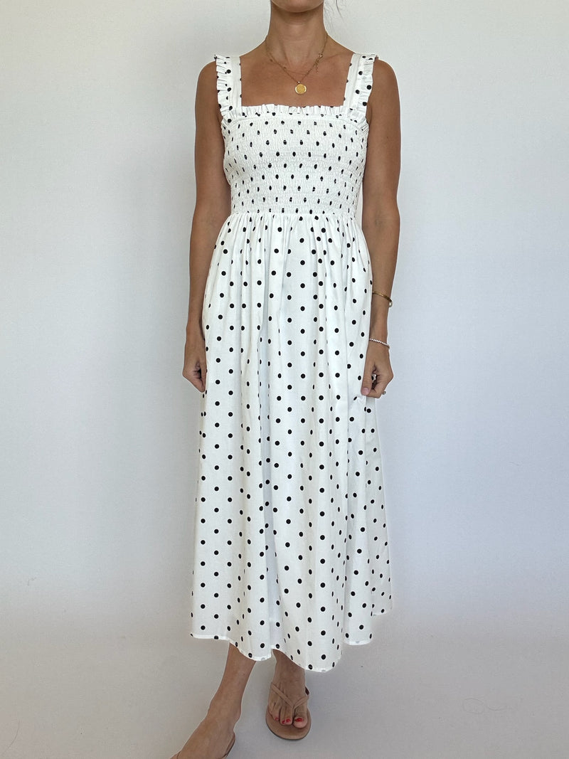 Mindy Polka Dot Maxi Dress