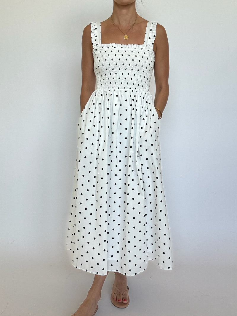 Mindy Polka Dot Maxi Dress