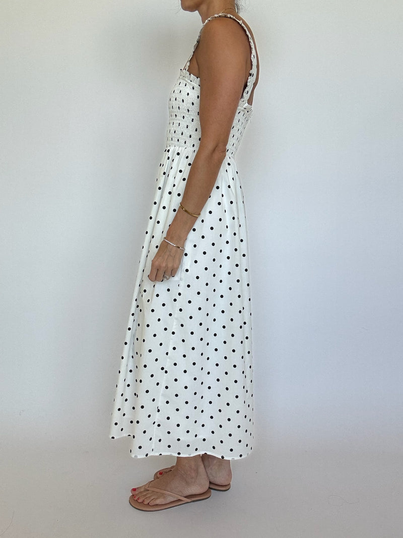 Mindy Polka Dot Maxi Dress