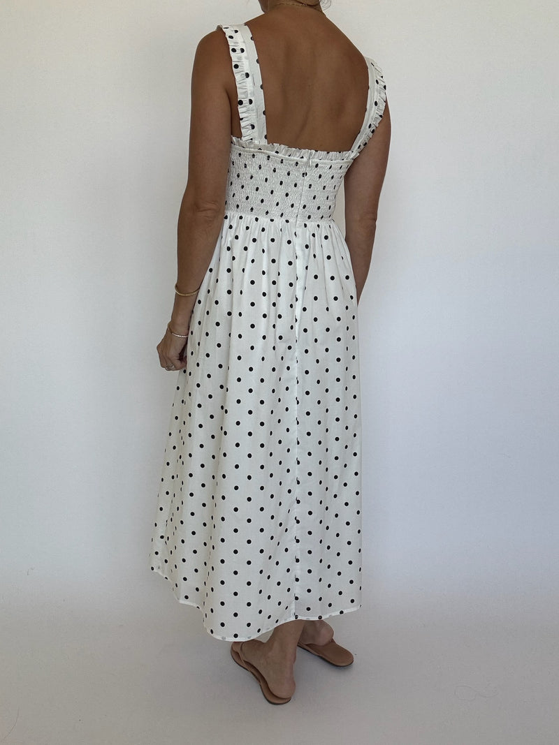 Mindy Polka Dot Maxi Dress
