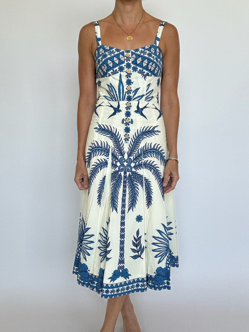 Blue Bird Midi Dress
