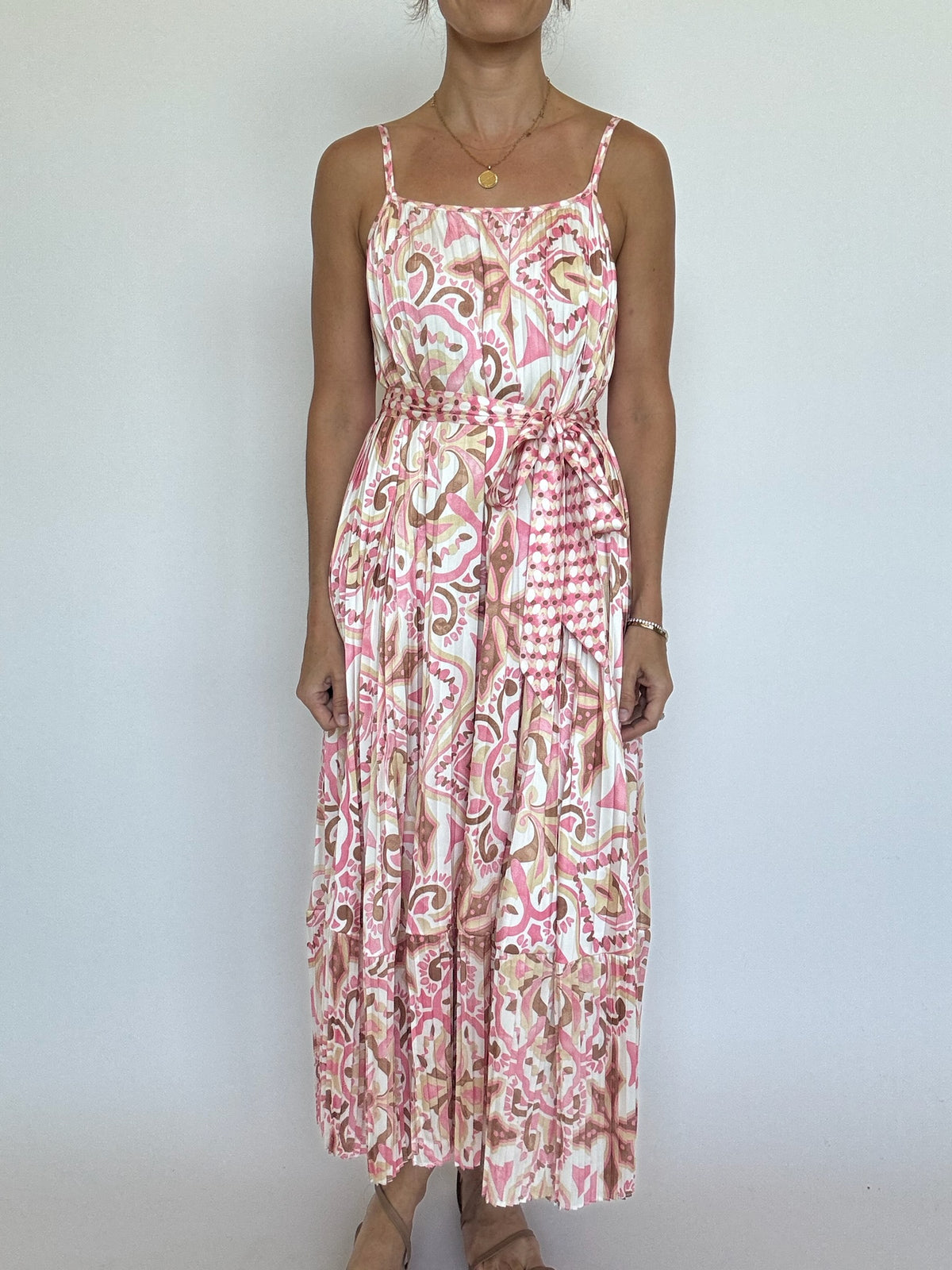 Lydia Pleated Maxi Dress