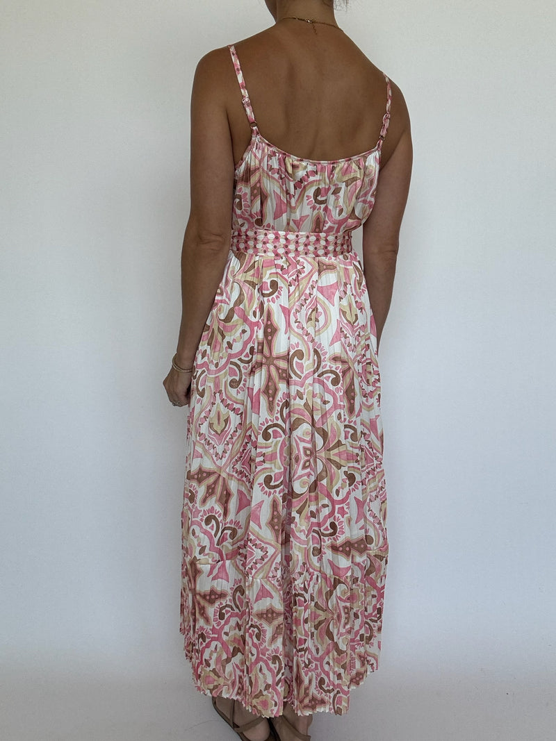 Lydia Pleated Maxi Dress