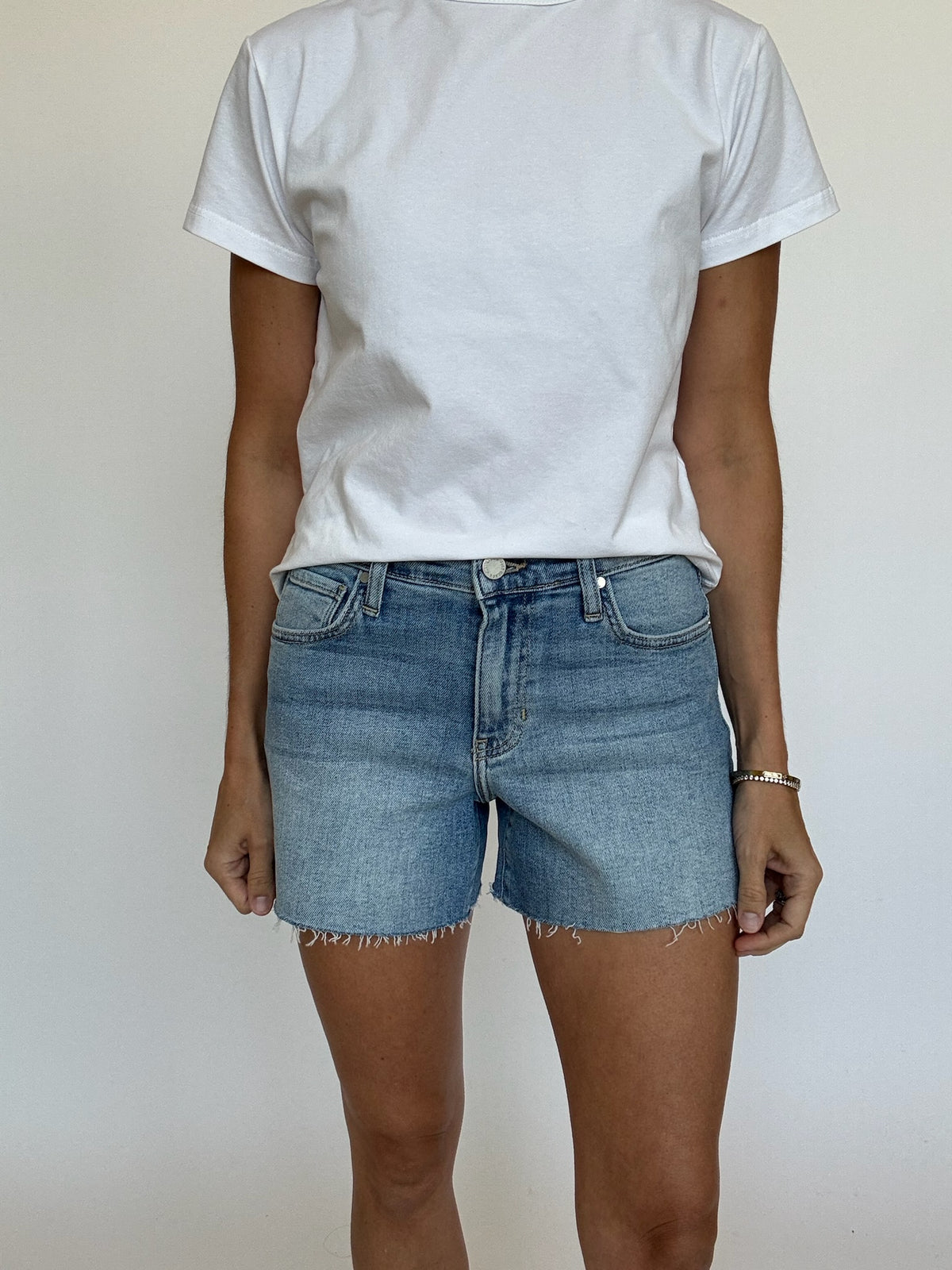 Light Wash Denim Shorts | Just Black Denim