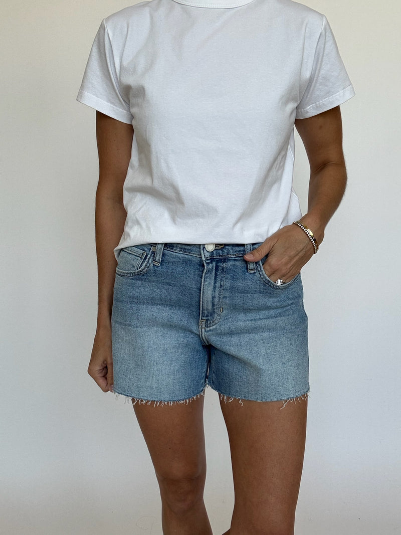 Light Wash Denim Shorts | Just Black Denim