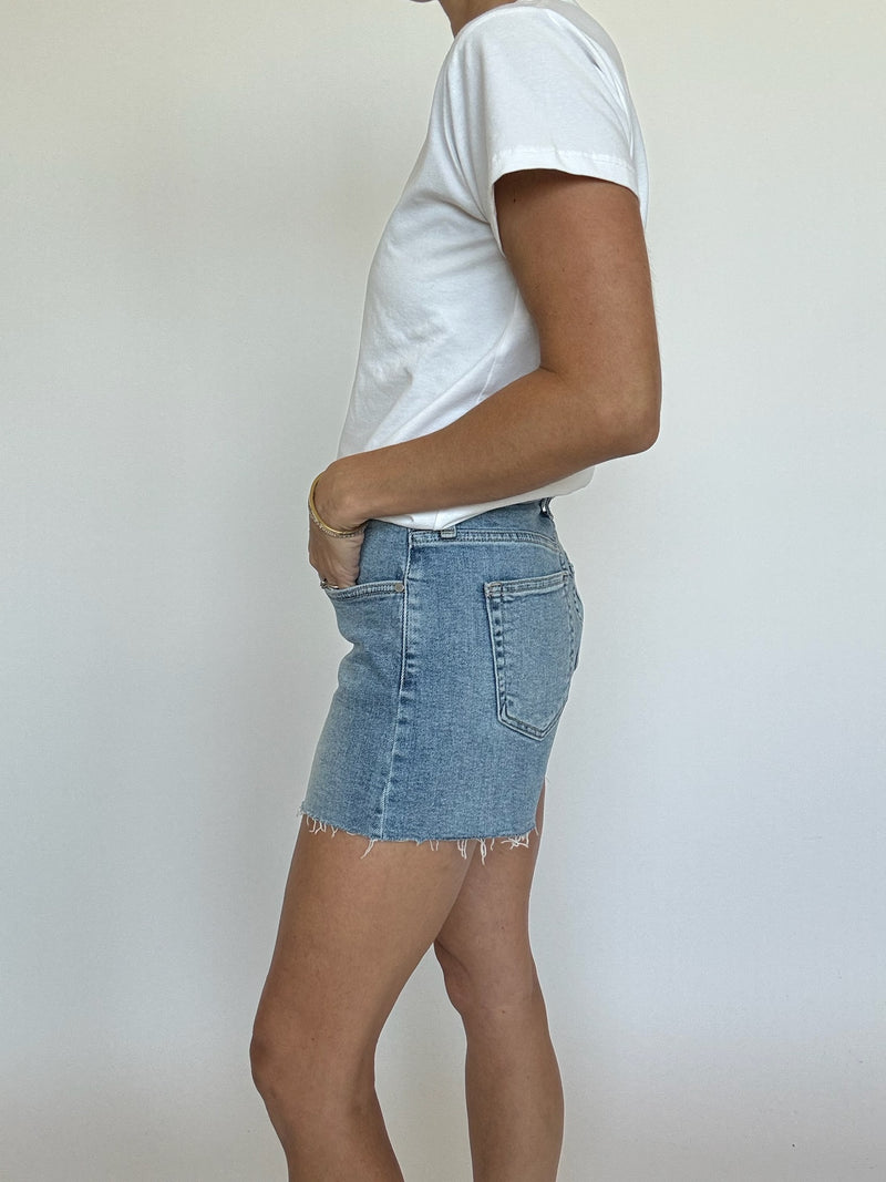 Light Wash Denim Shorts | Just Black Denim