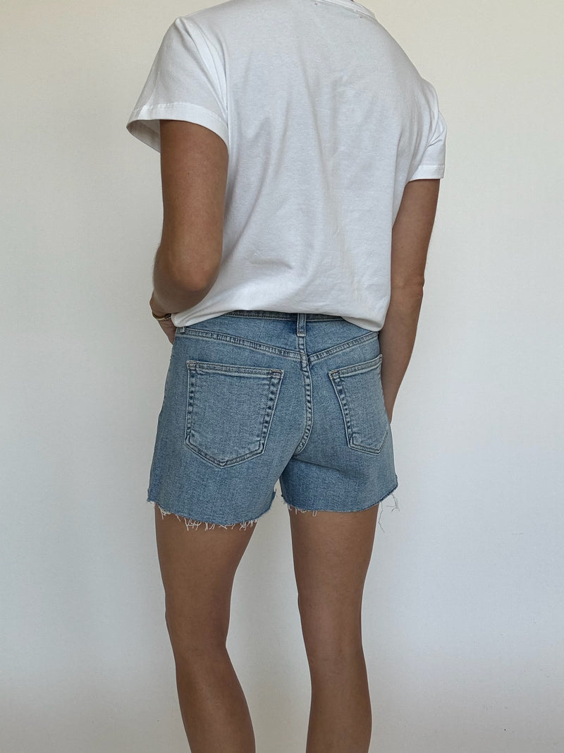 Light Wash Denim Shorts | Just Black Denim