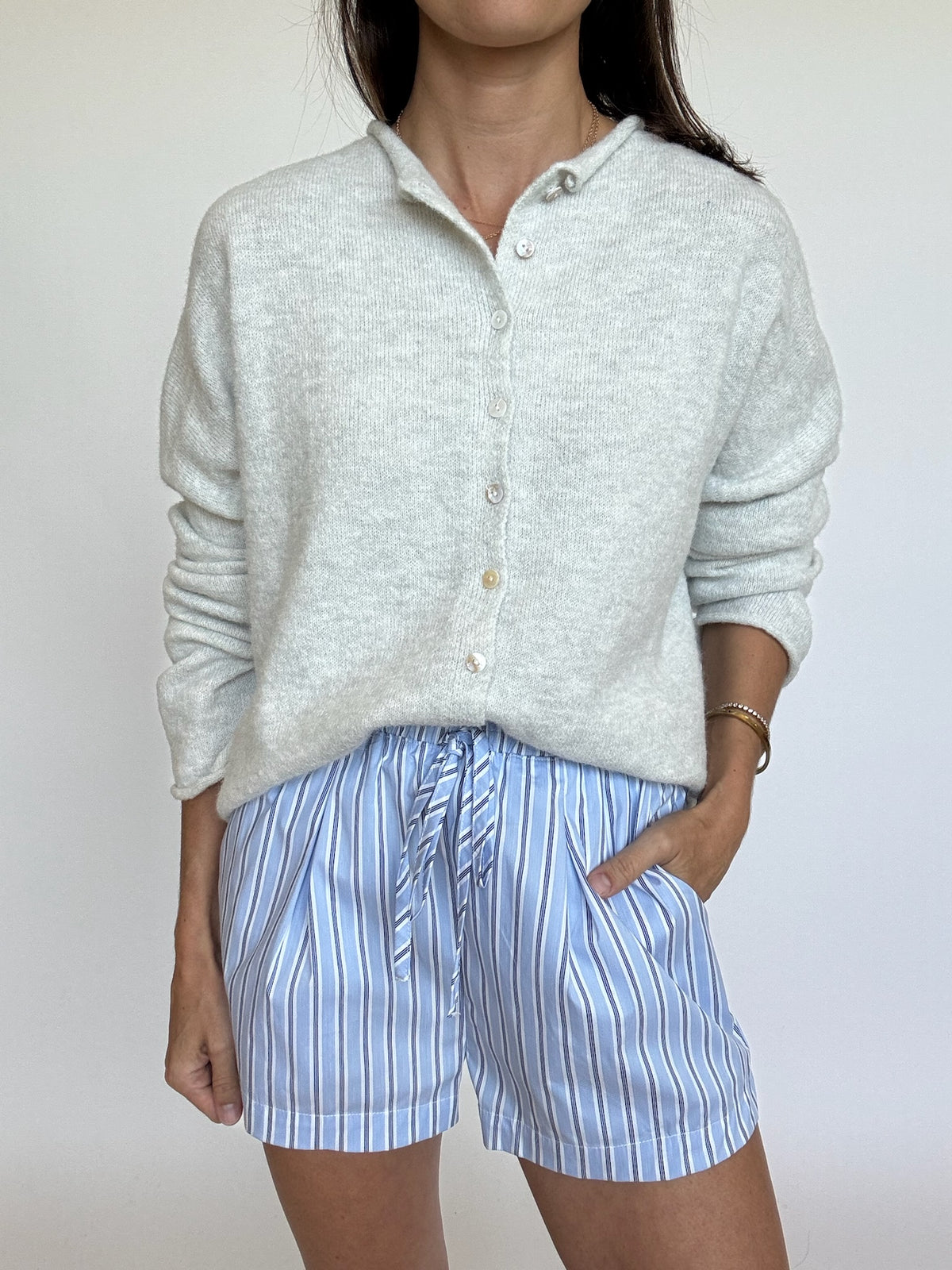 Finley Cardigan - Light Grey